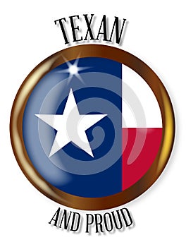 Texas Proud Flag Button