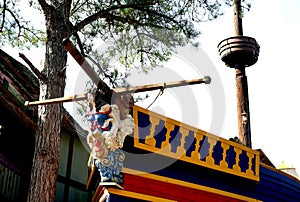 Texas Renaissance Fair - ship`s figurehead photo