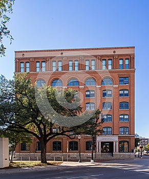 The Texas School Book Depository, now known as the Dallas County Administration Building, the place from which Lee Harvey Oswald photo