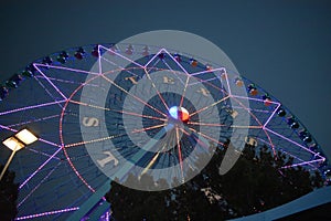 Lights on the Texas Star at the State Fair in Dallas Texas