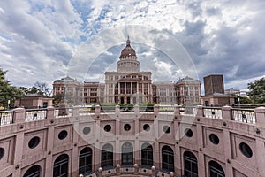 Texas state capital building in cloudy day, Austin