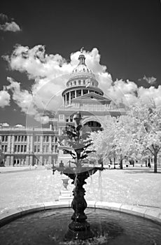 Texas State Capital in Infrared