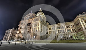 The Texas State Capitol Building, Night