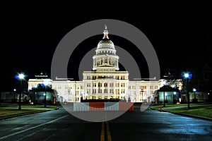 Texas State Capitol at night time photo