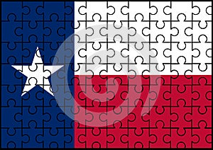 Texas State Flag Jigsaw