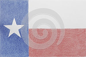 Texas state flag. Patriotic textured background, wallpaper or backdrop. Symbol of one of the American states. Pale Lone Star State