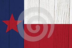 Texas state flag red white and blue with star