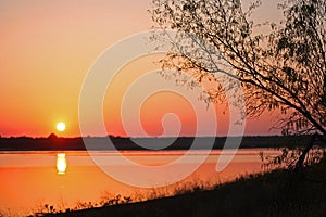 Texas Sunset over Grapevine Lake