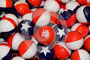 Texas Theme Golfballs