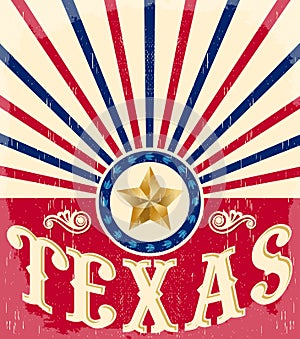 Texas Vintage poster - Card - western