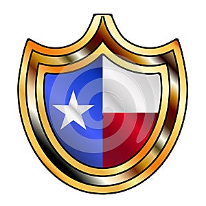 TexasState Flag Shield