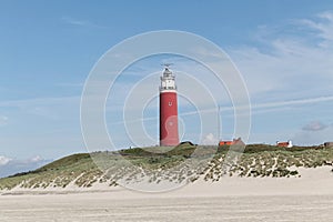 Texel lighthouse on a sunny day