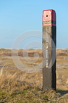Texel pole for water measuring photo