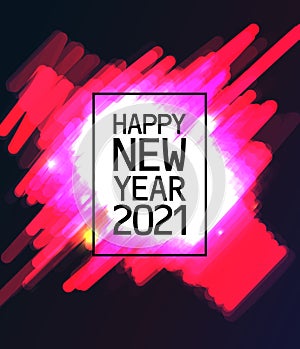 Text 2021 Happy New Year