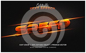 Speed, editable text effect burn fast