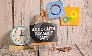 text Accounts Payable - AP on white paper