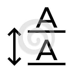 Text Alignment vector line icon