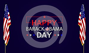 Text Art Inspiration for Barak Obama Day Celebration photo