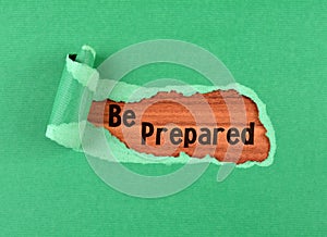 Be prepared word photo