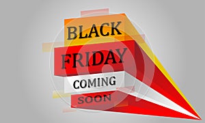 Text black friday coming soon