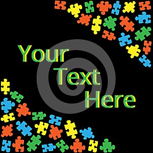 Text box with puzzles 02