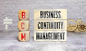 text BUSINESS CONTINUITY MANAGEMENT, plan do study act concept.