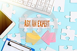 Text caption presenting Ask An Expert. Internet Concept confirmation that have read understand and agree with guidelines