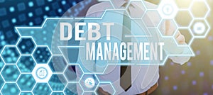 Text caption presenting Debt ManagementThe formal agreement between a debtor and a creditor. Business overview The