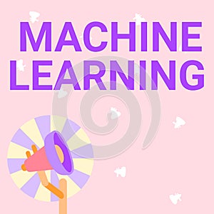 Inspiration showing sign Machine Learning. Business approach the concept that a computer can learn new data itself