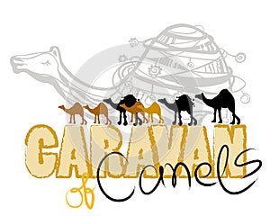 TEXT CARAVAN OF CAMELS