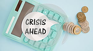 Text Changes Ahead on white paper sheet