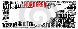 Text Collage of Stabbing