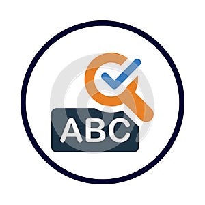 text correct find icon