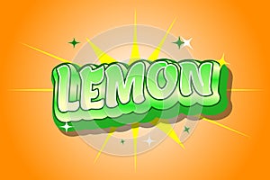 text effect font color design. orange. easy to use in graphic styles settings.