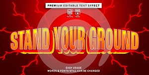 Text effect style stand your ground