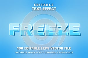 Text effects Freeze