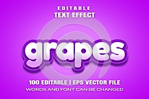 Text effects grapes