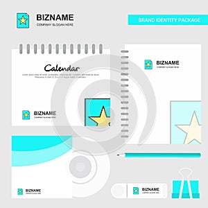 Text file Logo, Calendar Template, CD Cover, Diary and USB Brand Stationary Package Design Vector Template