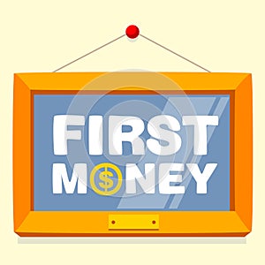 Text first money frame