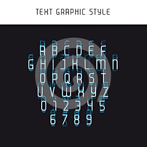 Text Graphic Style. Appearance for Illustrator. Vector