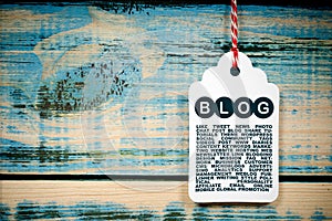 Blog illustrated on tag