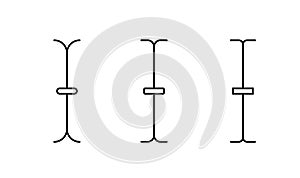 Text icon for formatting and inserting in a web interface.