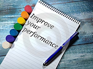 Text Improve your perfromance on a notebook.