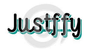 Text justify icon for alignment, formatting, or document layout, vector design Generative AI