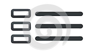 Text list menu, organized information, document layout, vector design Generative AI