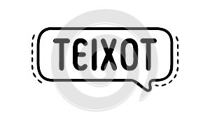 Text Message Bubble with Placeholder Text Vector Icon, vector design Generative AI