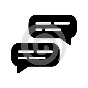 Text Message Conversation SMS Symbol Icon