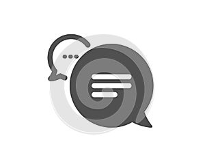 Text message icon. Chat comment sign. Speech bubble. Vector