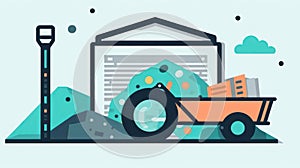 A Text mining icon representing the extraction of valuable information from unstructured text data created with Generative AI