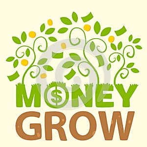 Text money grow